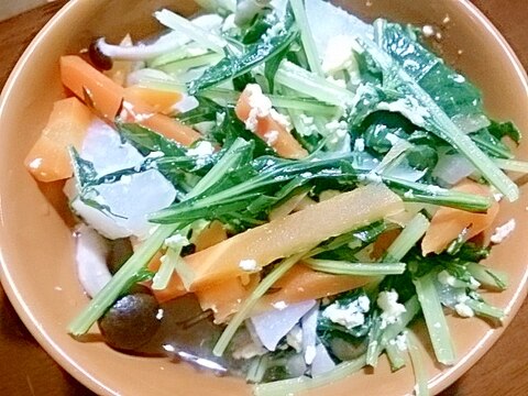 水菜＆人参のスープ